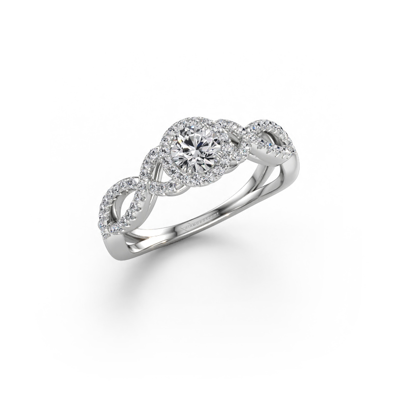 Immagine di Anello di fidanzamento Dionne rnd 585 oro bianco Diamante 0.61 crt