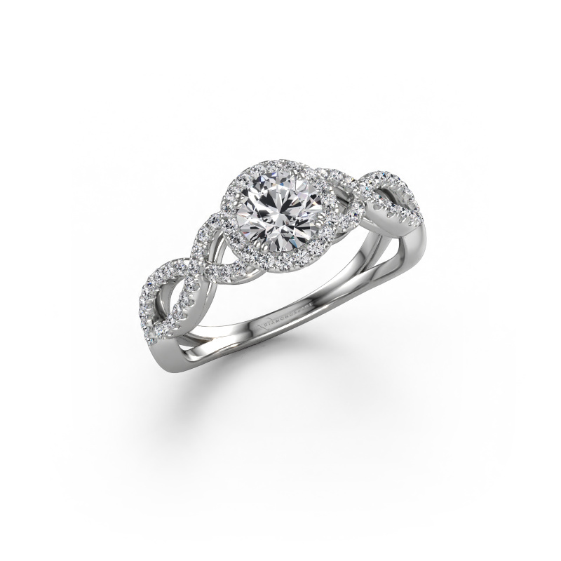 Bild von Verlobungsring Dionne rnd 950 Platin Lab-grown Diamant 1.035 crt
