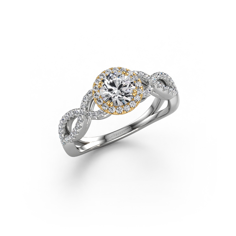 Bild von Verlobungsring Dionne rnd 585 Weißgold Lab-grown Diamant 1.035 crt