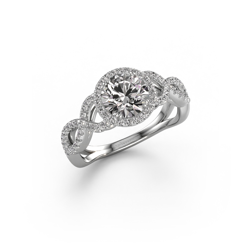 Image of Engagement ring Dionne rnd 950 platinum Diamond 1.36 crt