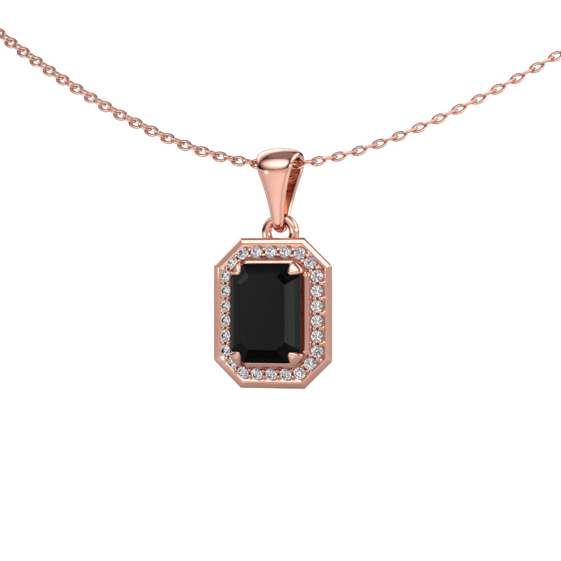 Image of Pendant Dodie 585 rose gold Black diamond 2.23 crt