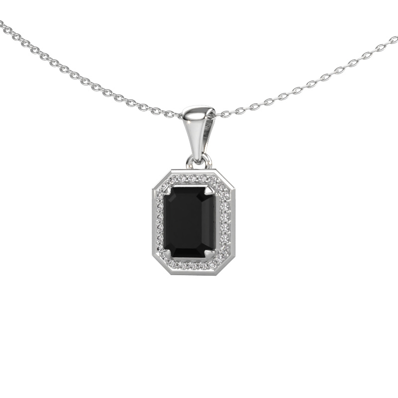Bild von Anhänger Dodie 950 Platin Schwarz Diamant 2.23 crt