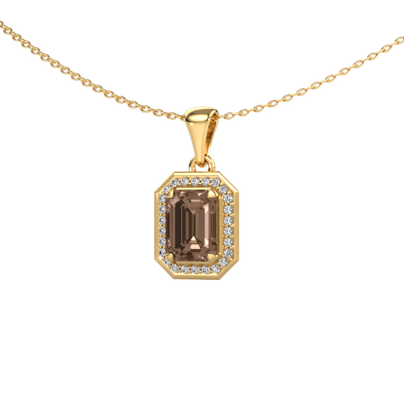 Image of Pendant Dodie 585 gold Brown diamond 1.88 crt