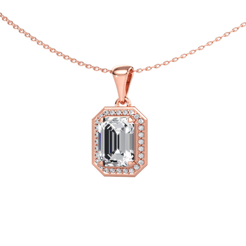 Bild av Hänge Dodie 585 roséguld Diamant 2.64 crt