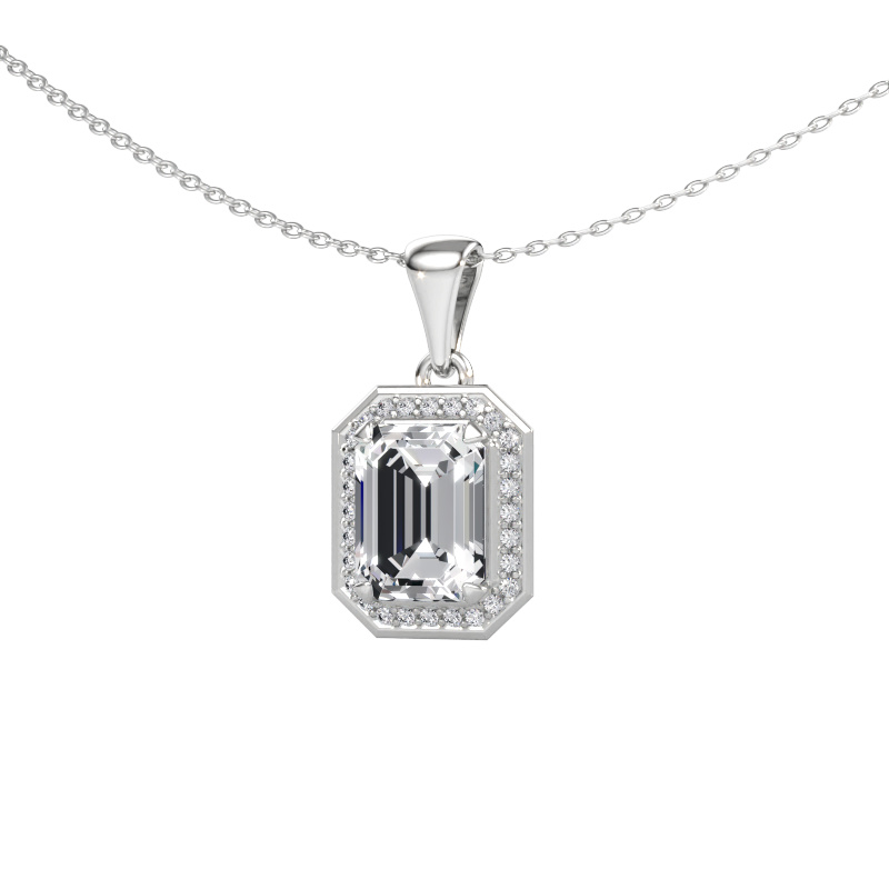Immagine di Ciondolo Dodie 585 oro bianco Diamante 2.64 crt