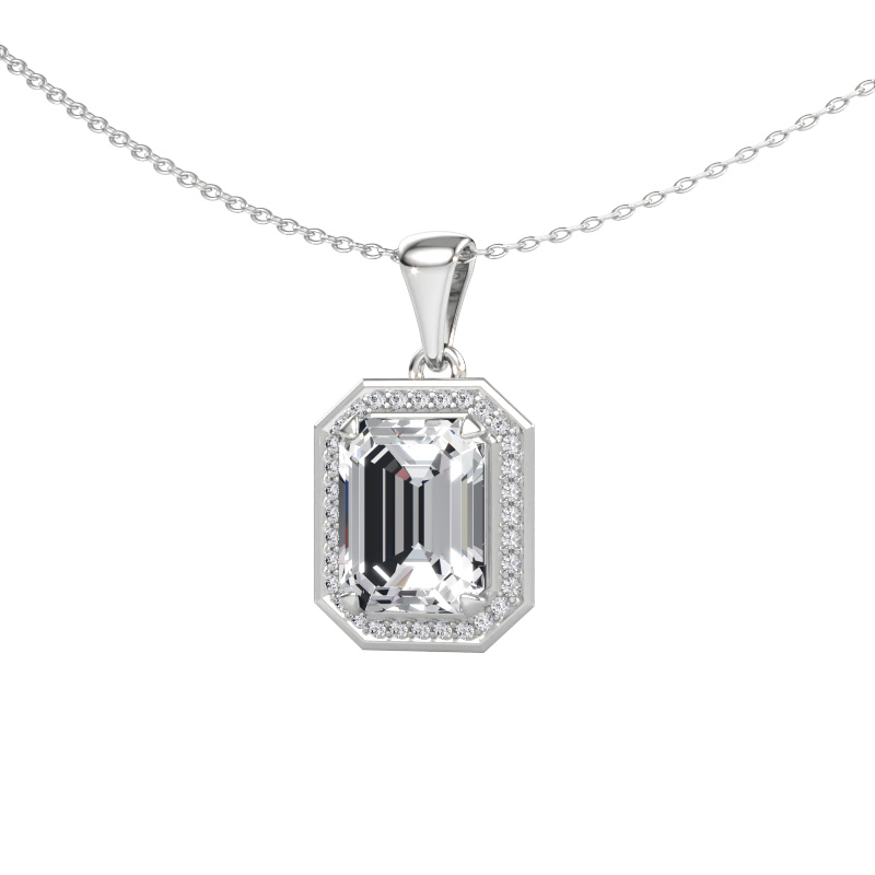 Immagine di Ciondolo Dodie 950 platino Diamante lab grown 3.66 crt
