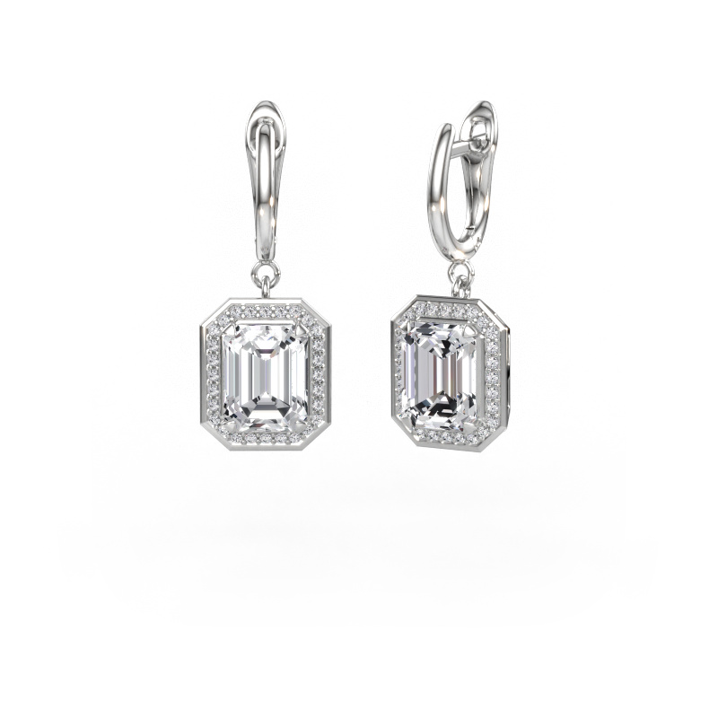 Immagine di Orecchini pendenti Dodie 1 950 platino Diamante 5.28 crt