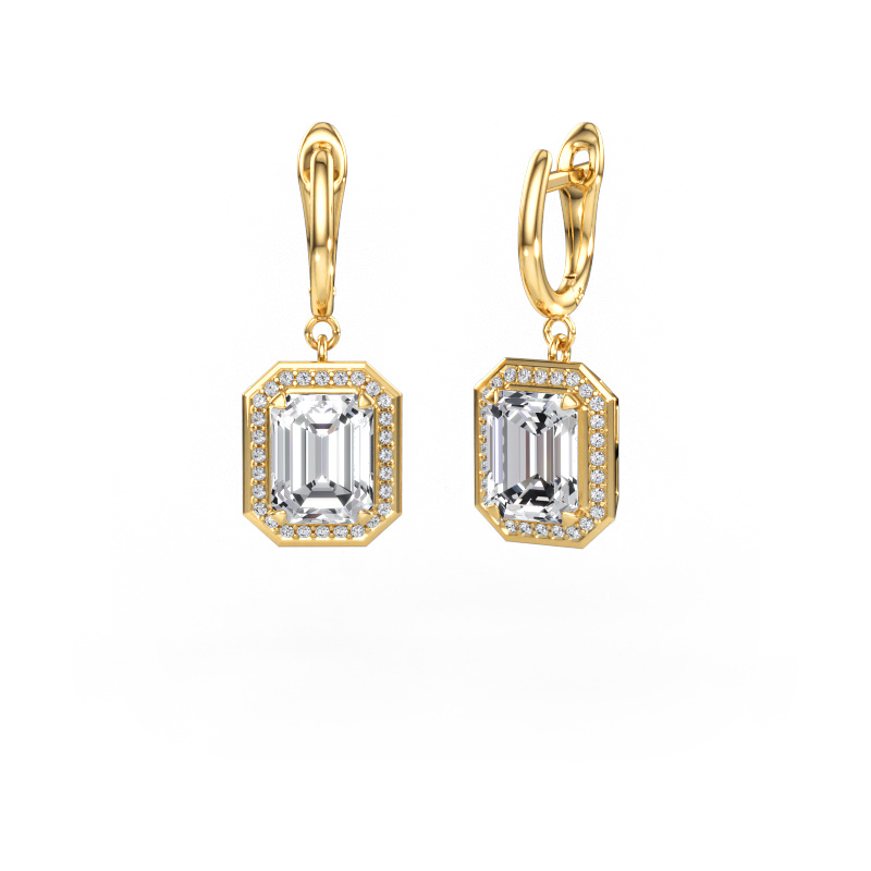 Immagine di Orecchini pendenti Dodie 1 585 oro Diamante lab grown 5.28 crt