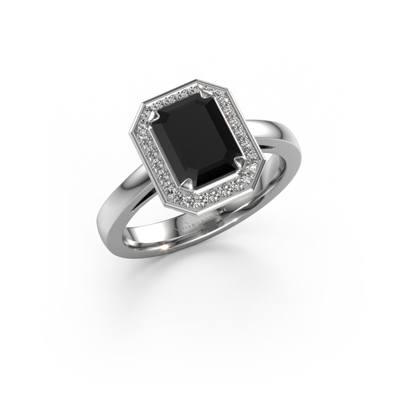 Bild von Verlobungsring Dodie 1 eme 950 Platin Schwarz Diamant 2.23 crt