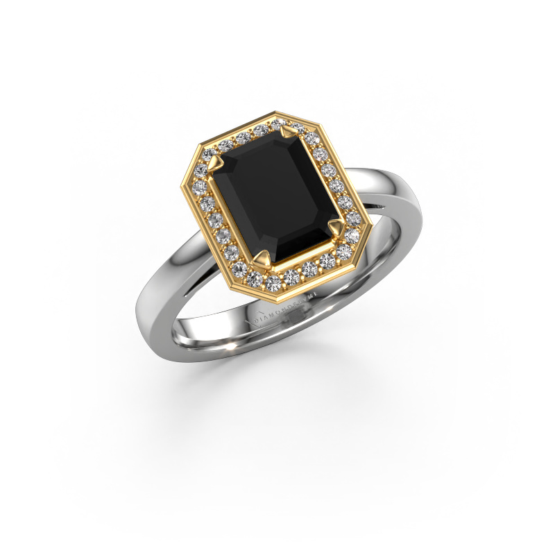 Bild von Verlobungsring Dodie 1 eme 585 Weißgold Schwarz Diamant 2.23 crt