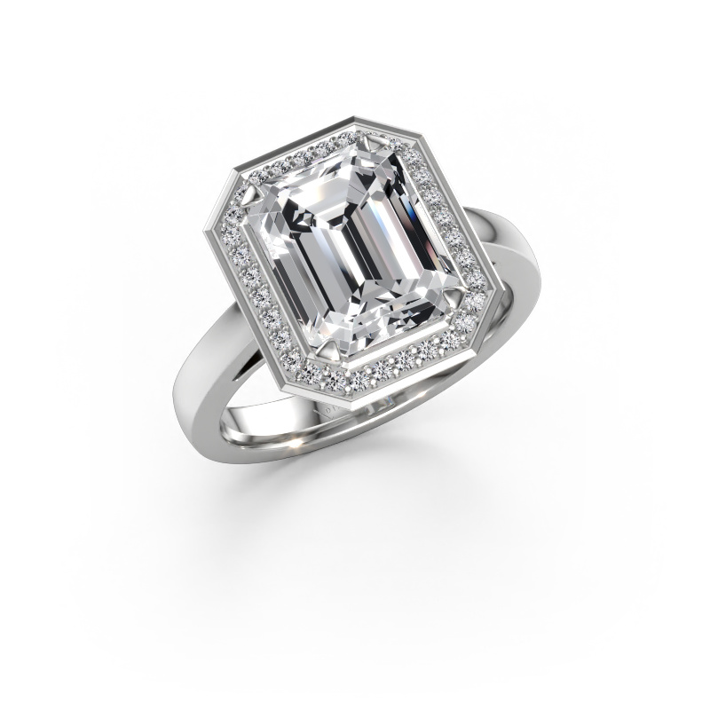 Immagine di Anello di fidanzamento Dodie 1 eme 585 oro bianco Diamante lab grown 3.66 crt