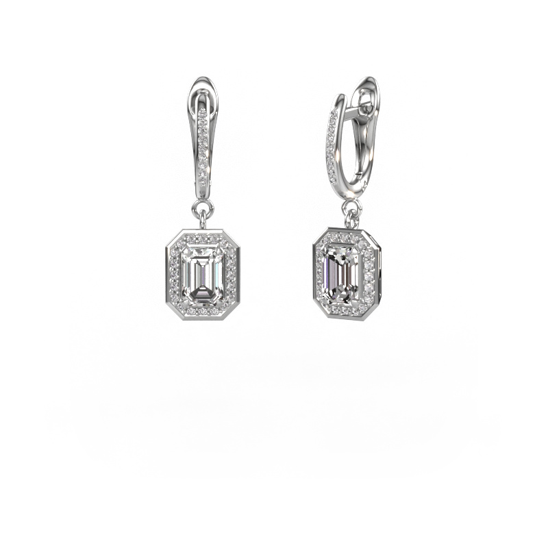 Bild von Ohrhänger Dodie 2 950 Platin Lab-grown Diamant 2.045 crt