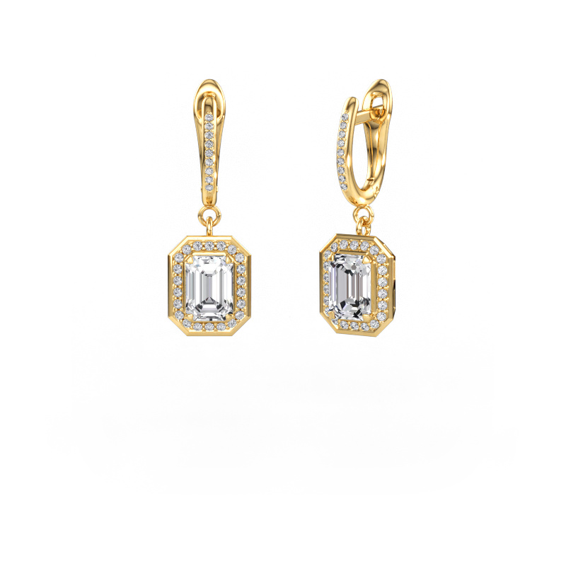 Immagine di Orecchini pendenti Dodie 2 585 oro Diamante 2.565 crt