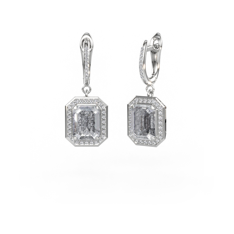 Bild av Hängande örhängen Dodie 2 585 vitt guld Diamant 5.325 crt