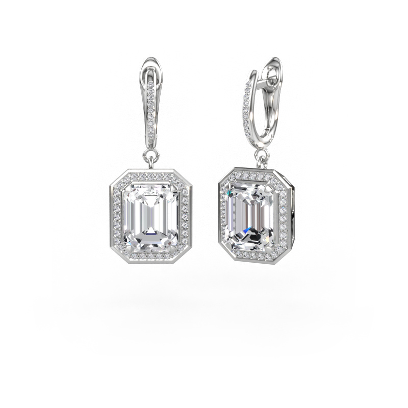 Immagine di Orecchini pendenti Dodie 2 950 platino Diamante lab grown 7.365 crt