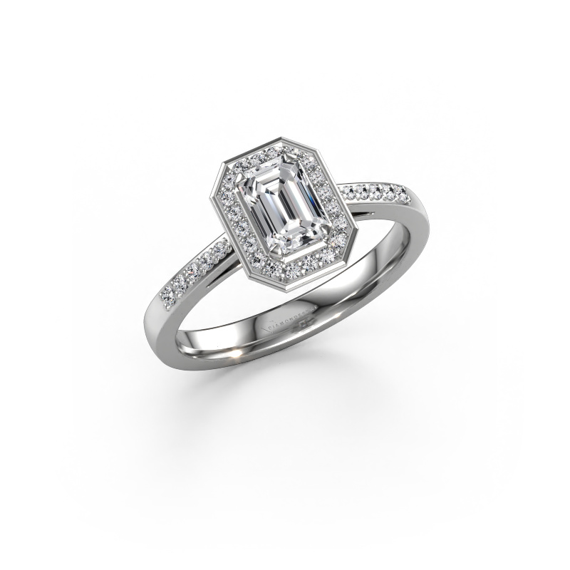 Bild von Verlobungsring Dodie 2 eme 950 Platin Diamant 0.872 crt