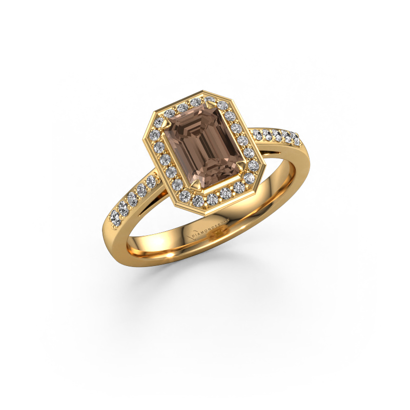 Bild von Verlobungsring Dodie 2 eme 585 Gold Braun Diamant 1.362 crt