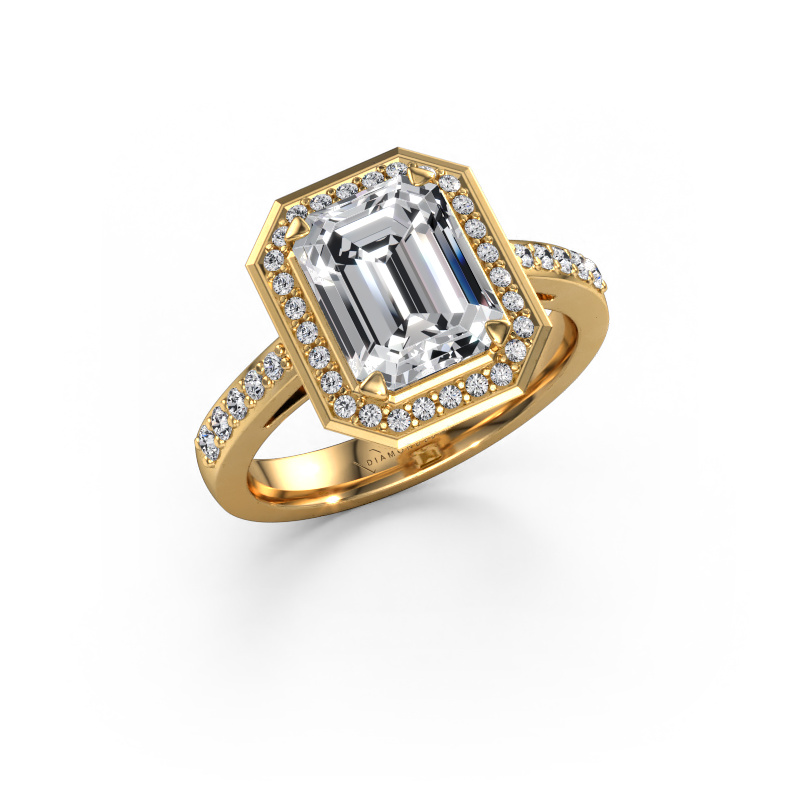 Image of Engagement ring Dodie 2 eme 585 gold Lab grown diamond 2.781 crt