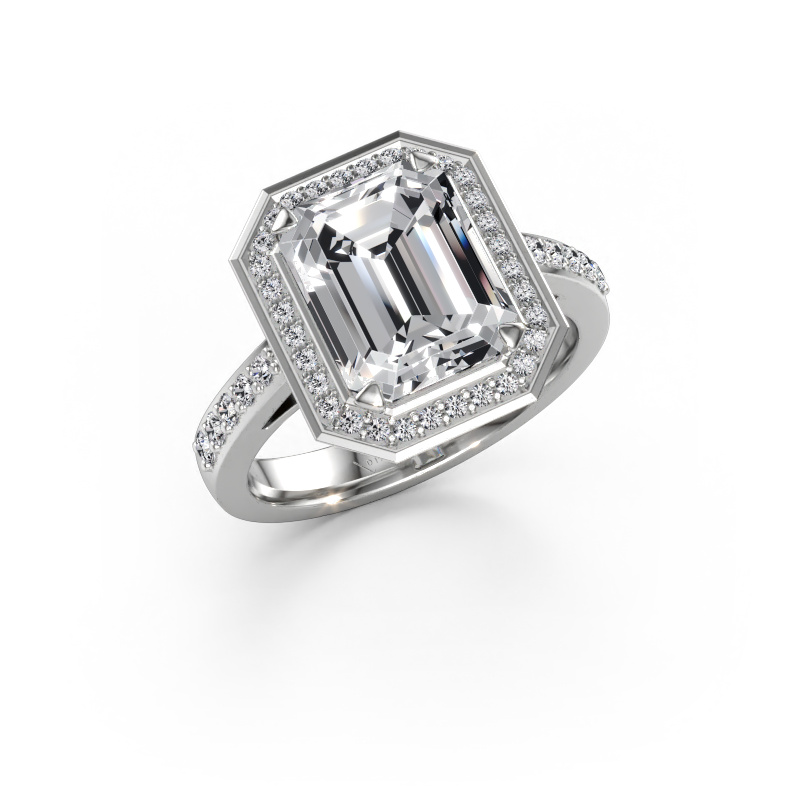 Immagine di Anello di fidanzamento Dodie 2 eme 585 oro bianco Diamante 3.813 crt