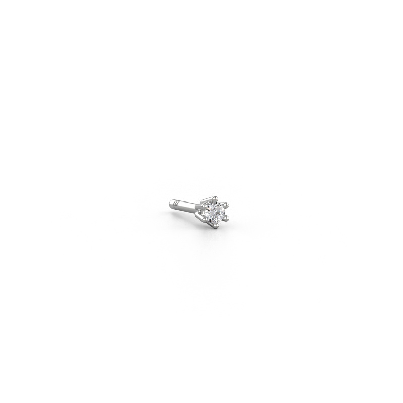 Bild von Männer Ohrstecker Dominic 585 Weißgold Diamant 0.03 crt