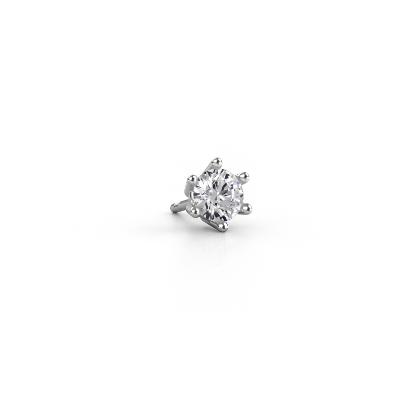 Afbeelding van Heren oorbel Dominic 585 witgoud Diamant 0.50 crt