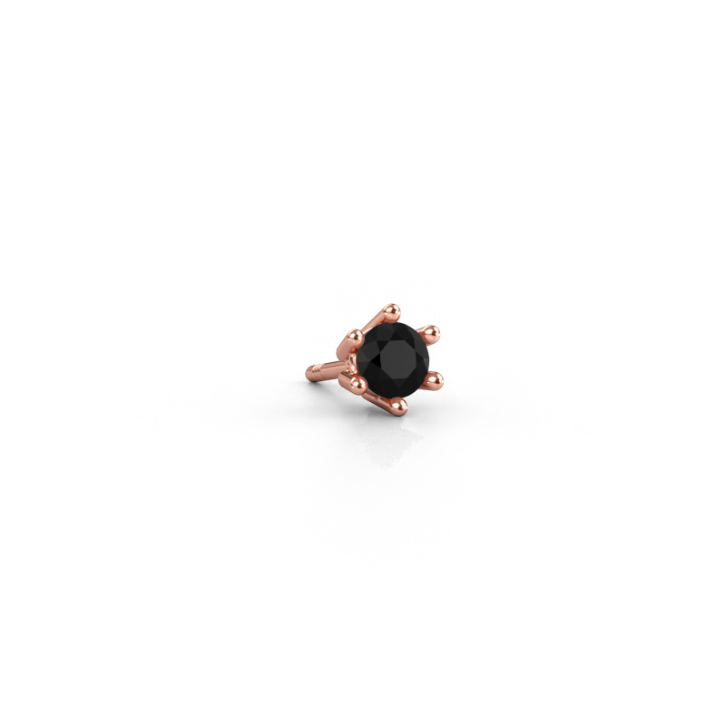 Immagine di Orecchino da uomo Dominic 585 oro rosa Diamante nero 0.30 crt