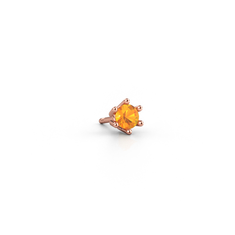 Immagine di Orecchino da uomo Dominic 585 oro rosa Citrino 4 mm