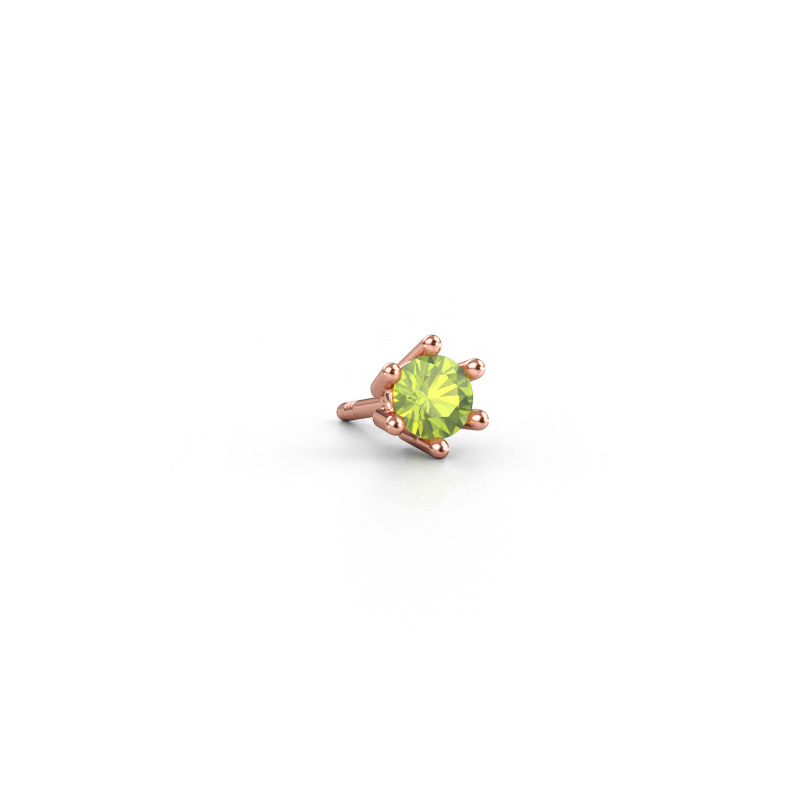 Immagine di Orecchino da uomo Dominic 585 oro rosa Peridoto 4 mm