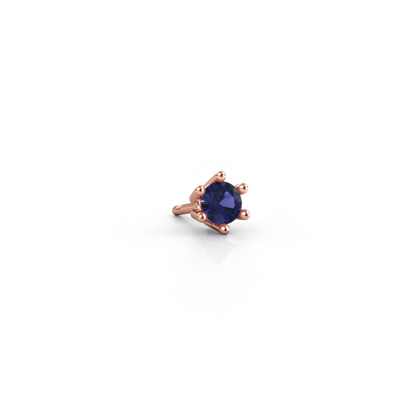 Immagine di Orecchino da uomo Dominic 585 oro rosa Zaffiro 4 mm