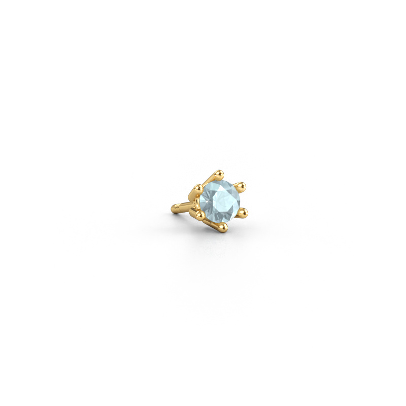 Immagine di Orecchino da uomo Dominic 585 oro Acquamarina 4 mm