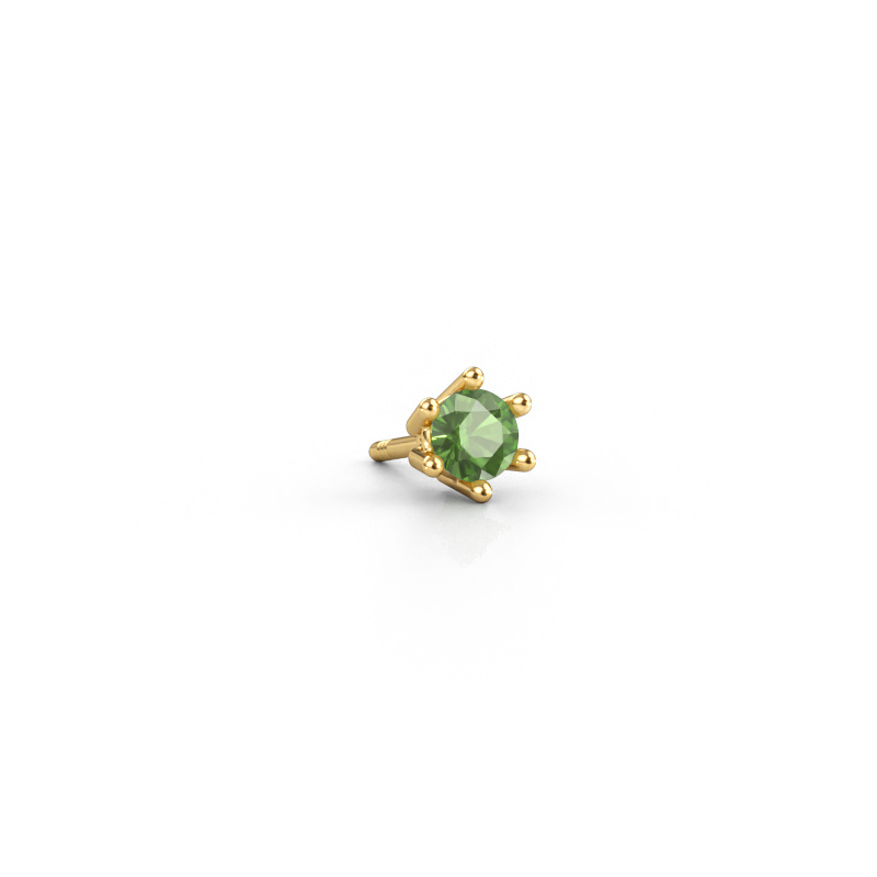 Immagine di Orecchino da uomo Dominic 585 oro Tormalina verde 4 mm