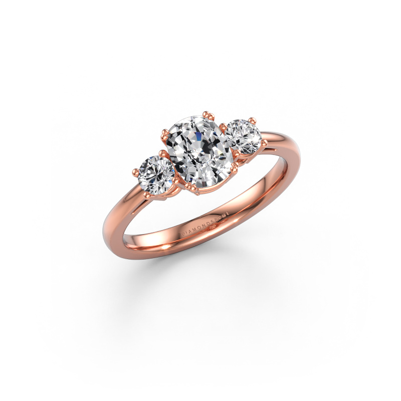 Immagine di Anello di fidanzamento Dominique CSH 1 585 oro rosa Diamante 1.360 crt