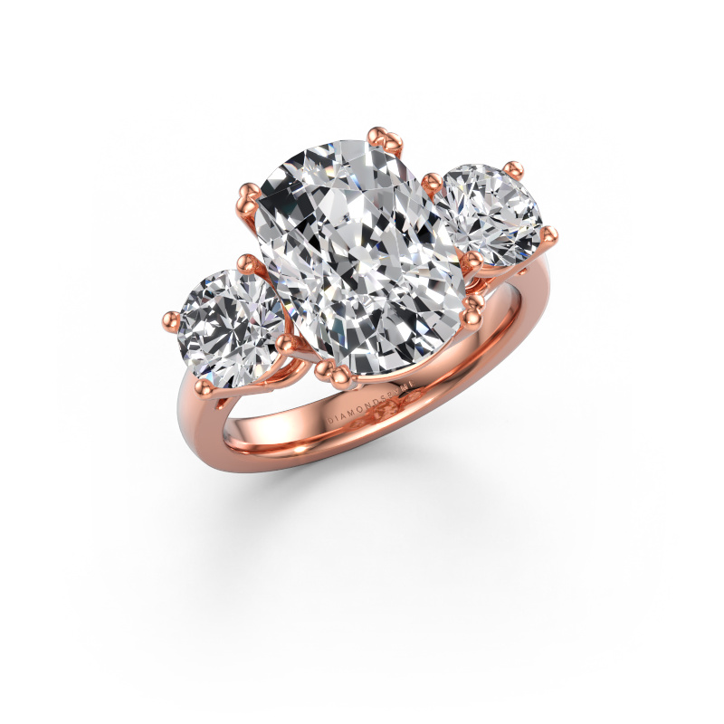 Immagine di Anello di fidanzamento Dominique CSH 1 585 oro rosa Diamante lab grown 6.40 crt