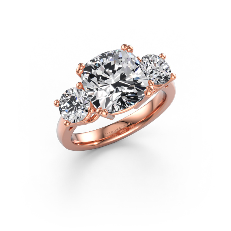 Immagine di Anello di fidanzamento Dominique CUS 1 585 oro rosa Diamante lab grown 6.29 crt