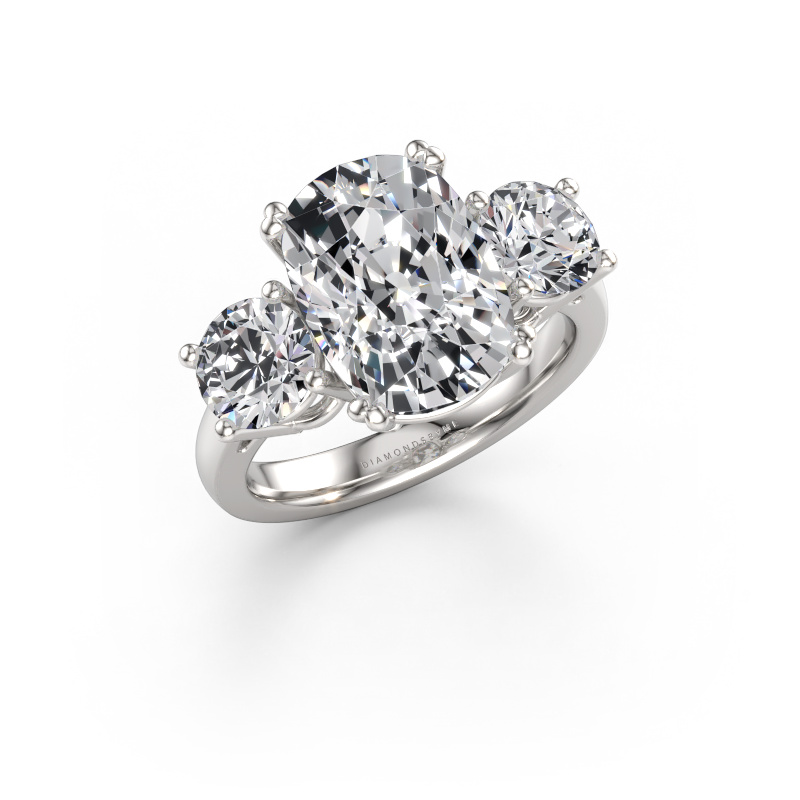 Immagine di Anello di fidanzamento Dominique CSH 1 585 oro bianco Diamante lab grown 6.40 crt