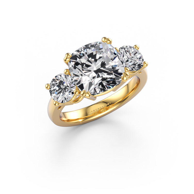 Bild av Förlovningsring Dominique CUS 1 585 gult guld Labbodlad diamant 6.29 crt