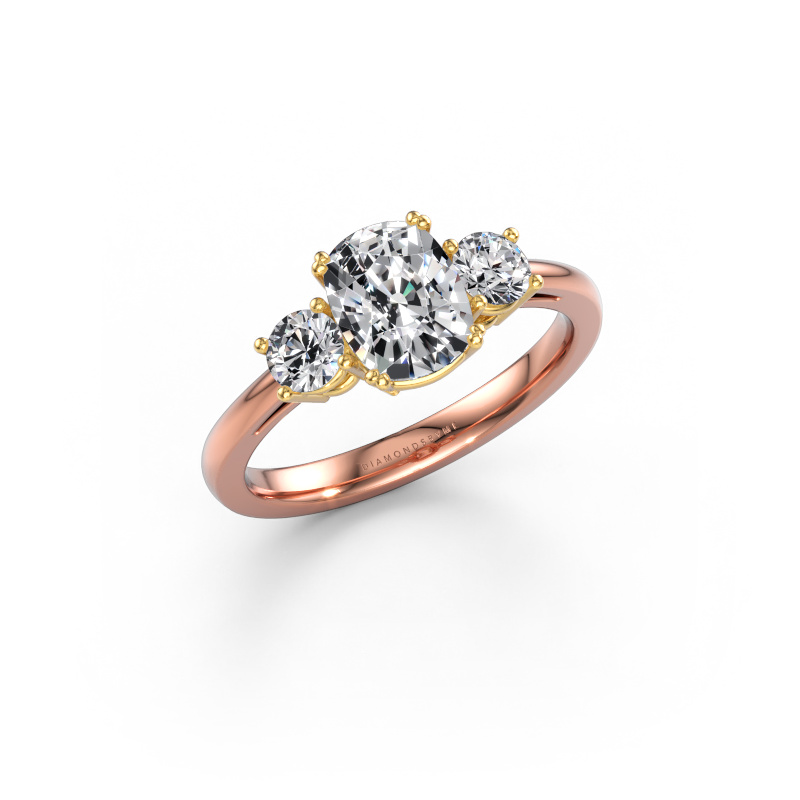 Image of Engagement ring Dominique CSH 1 585 rose gold Diamond 1.65 crt