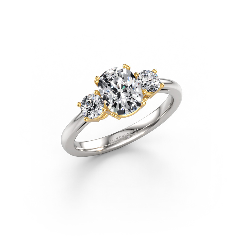 Image de Bague de fiançailles Dominique CSH 1 585 or blanc Diamant synthétique 1.65 crt