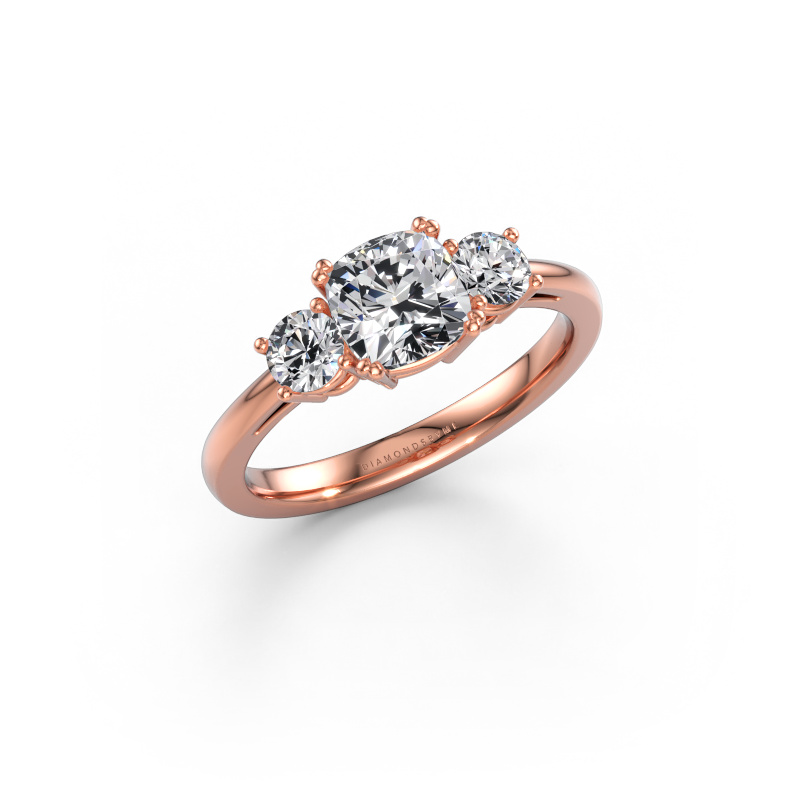 Immagine di Anello di fidanzamento Dominique CUS 1 585 oro rosa Diamante lab grown 1.70 crt