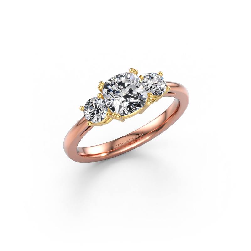 Image of Engagement ring Dominique CUS 1 585 rose gold Diamond 1.70 crt