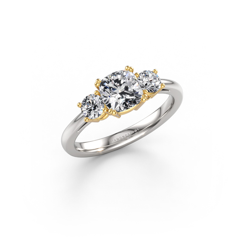 Image de Bague de fiançailles Dominique CUS 1 585 or blanc Diamant synthétique 1.70 crt