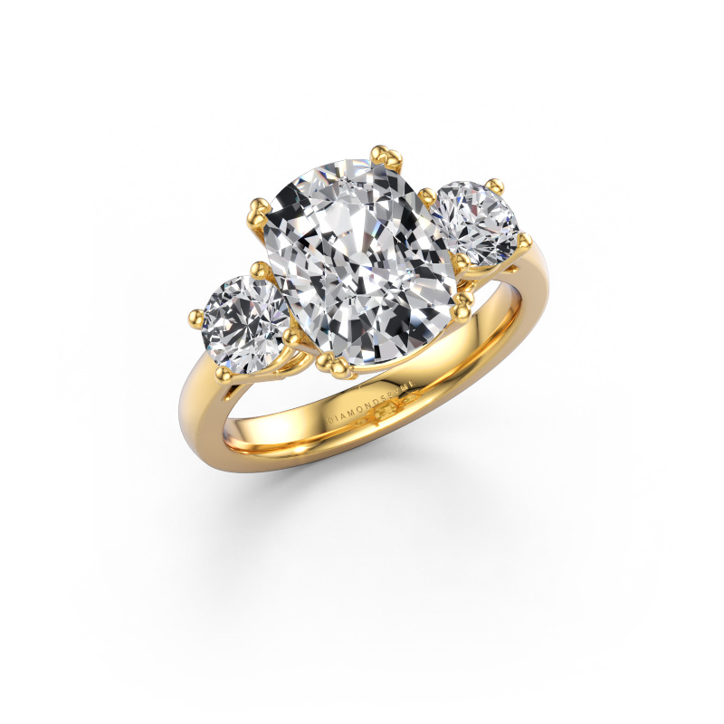 Bild av Förlovningsring Dominique CSH 1 585 gult guld Labbodlad diamant 4.30 crt