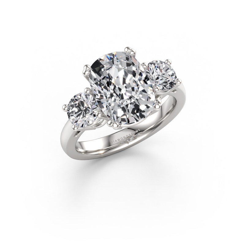 Bild av Förlovningsring Dominique CSH 1 585 vitt guld Labbodlad diamant 5.00 crt