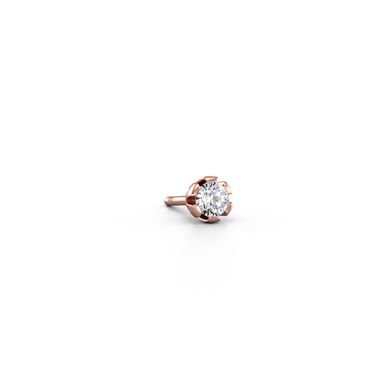 Image of Men's earring Donato 585 rose gold Diamond 0.10 crt