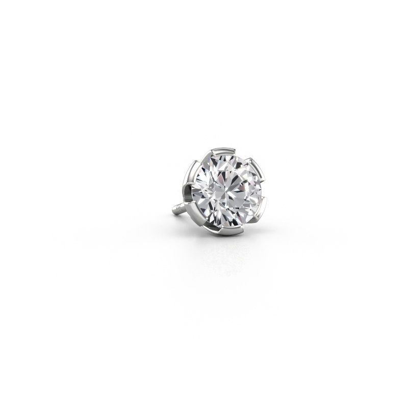 Image de Boucle d'oreille homme Donato 585 or blanc Diamant 1.00 crt