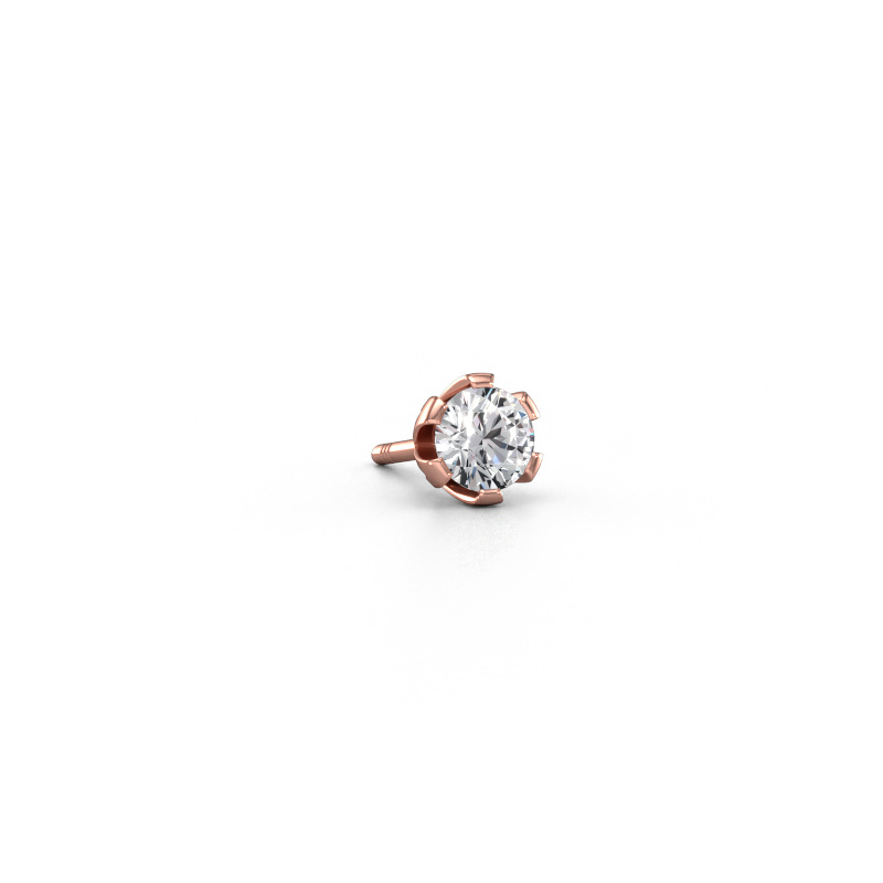 Image of Men's earring Donato 585 rose gold Diamond 0.25 crt