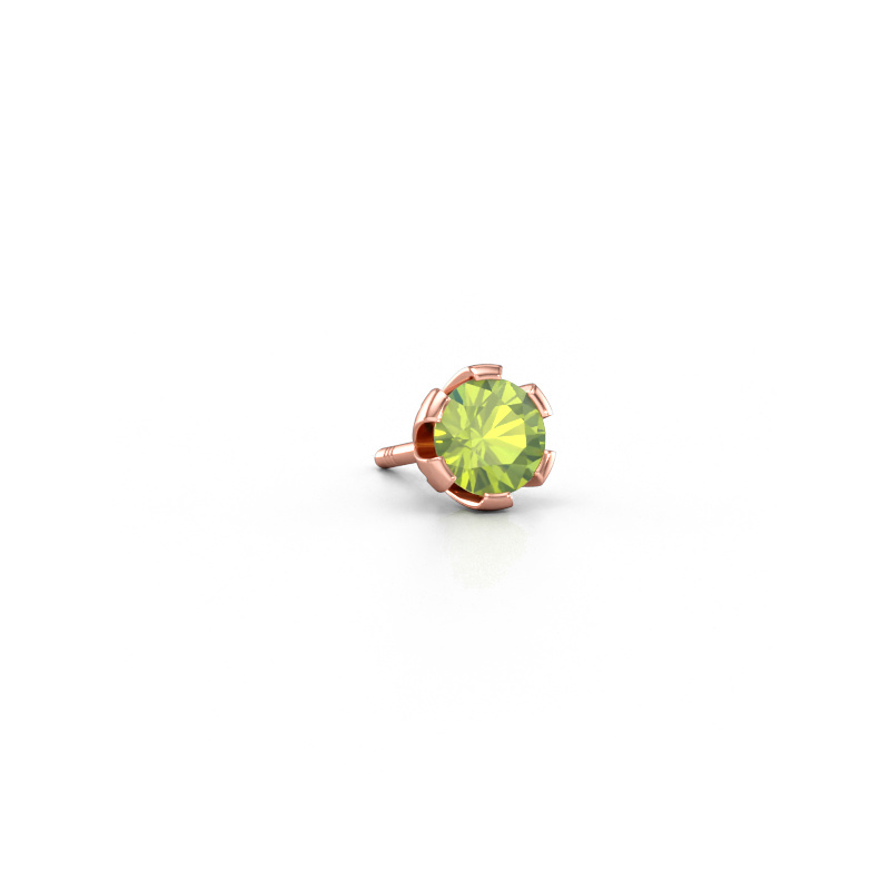 Immagine di Orecchino da uomo Donato 585 oro rosa Peridoto 4.7 mm