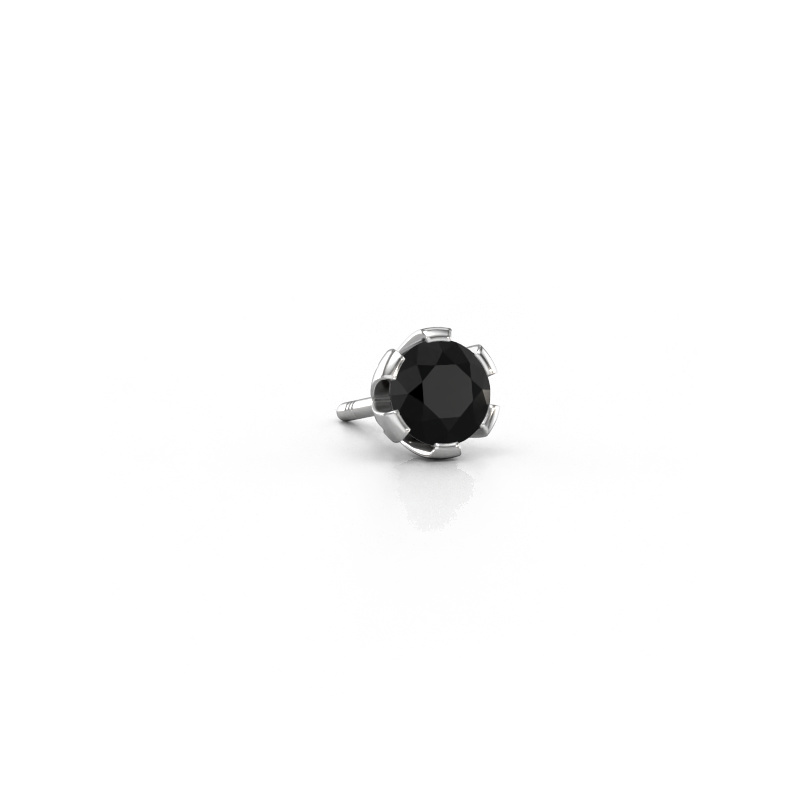 Image of Men's earring Donato 585 white gold Black diamond 0.48 crt