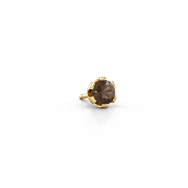 Bild von Herren Ohrstecker Donato 585 Gold Rauchquarz 4.7 mm