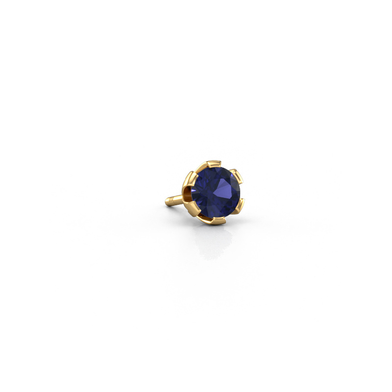 Image of Men's earring Donato 585 gold Sapphire 4.7 mm